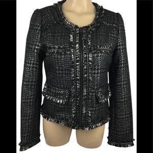Vertigo Paris Woven Metallic Blazer